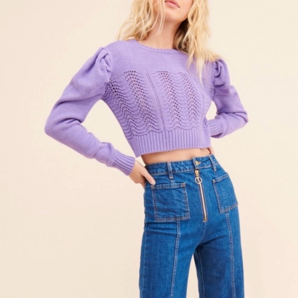 TACH Sweaters - TACH Clothing Begonia Sweater Lavender size Large